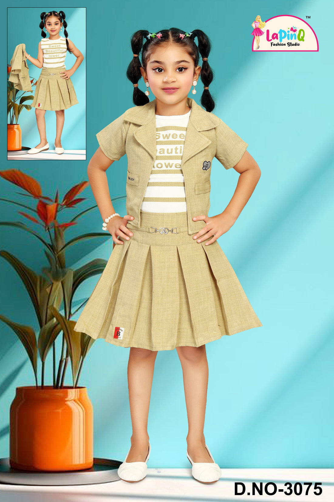 Girls Skirt Co-ord Set with Jacket