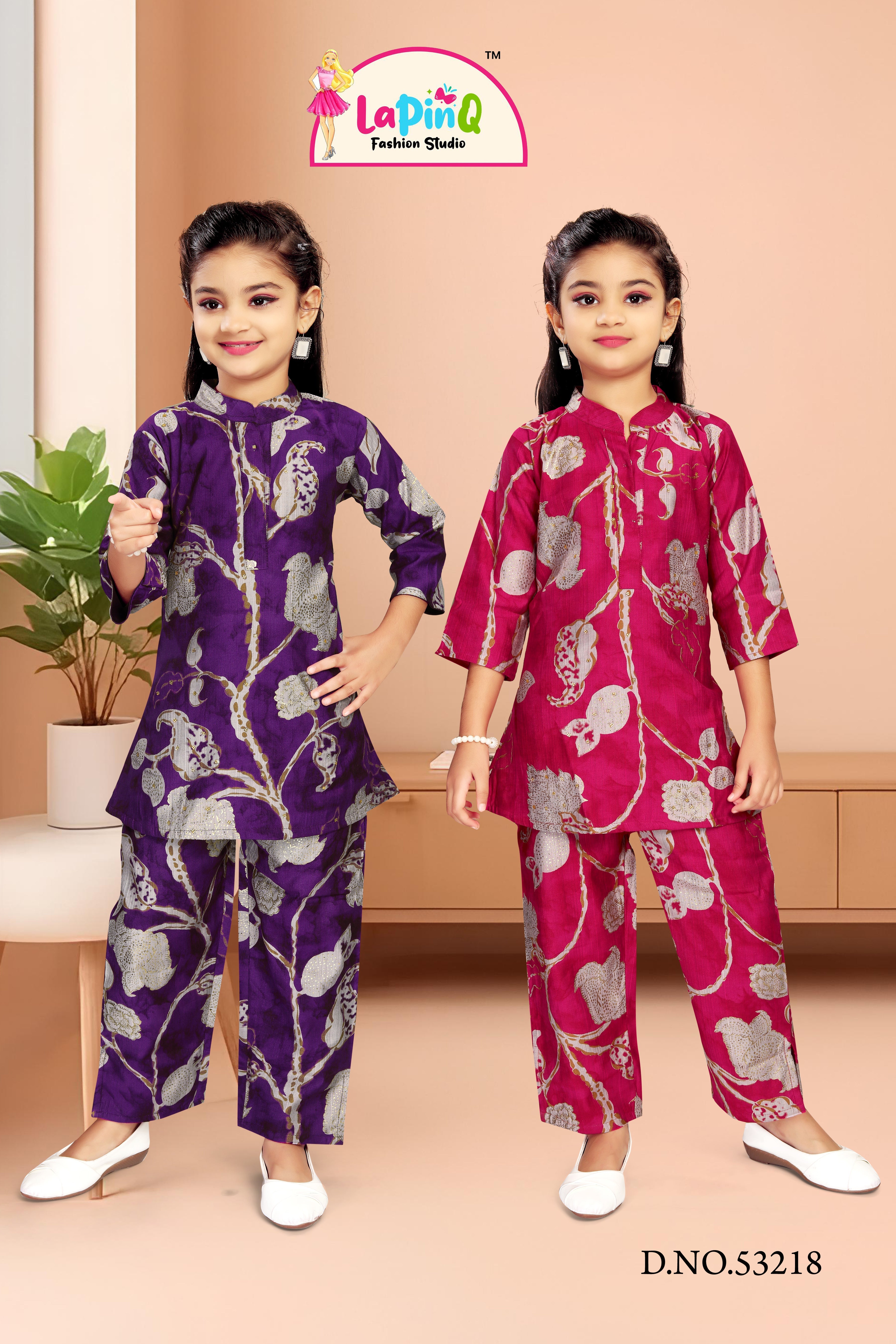 Girls Stylish Co-ord set with floral print