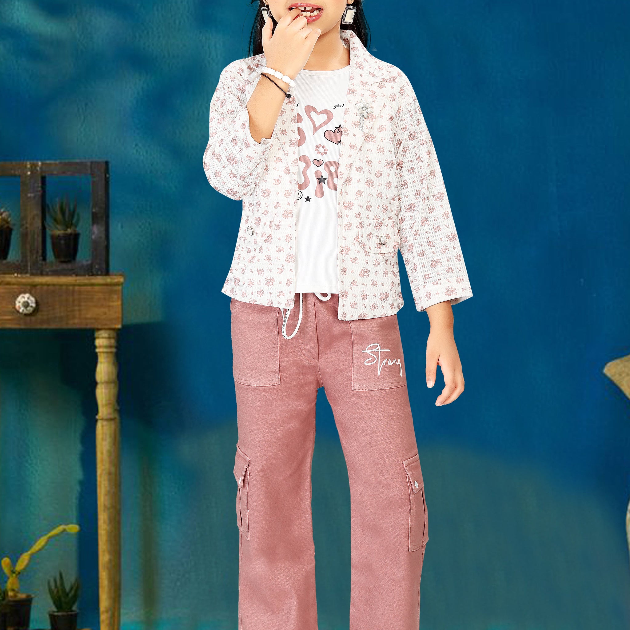 Stylish Jacket Pant Set for Girls