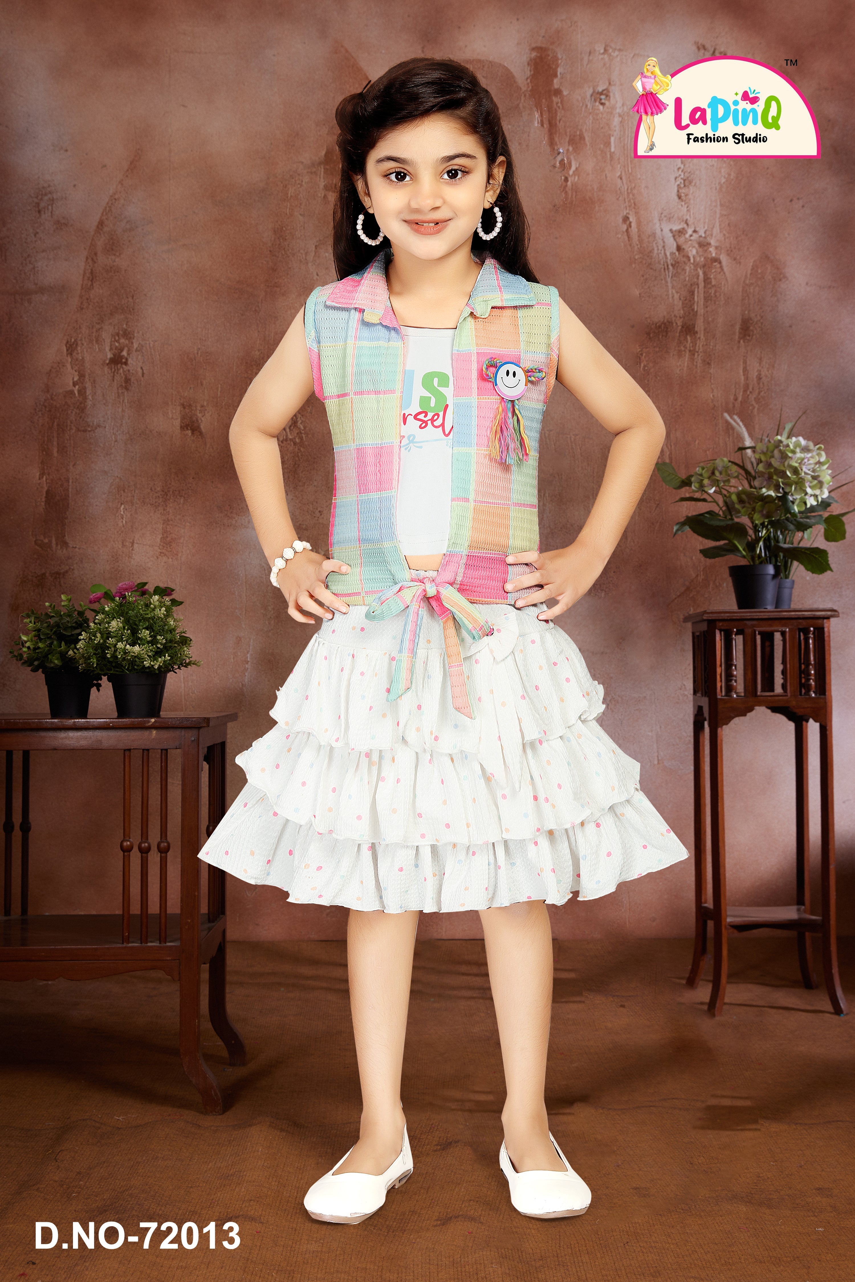 Girls Layered Skirt and Top